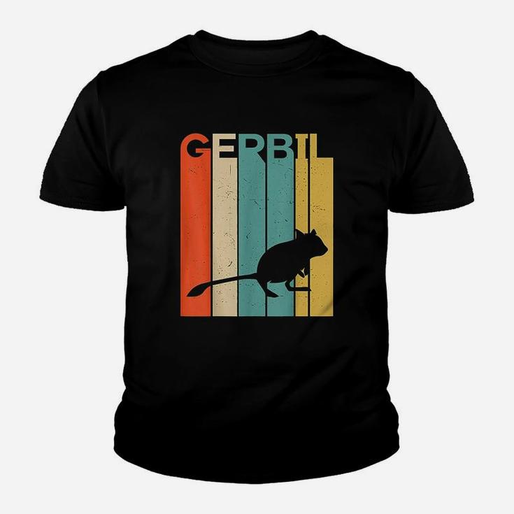 Retro Vintage Gerbil Silhouette Gerbil Lover Gerbil Owner Youth T-shirt