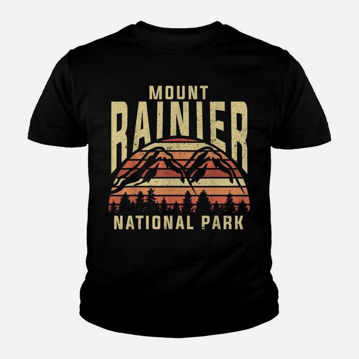 Retro Vintage National Park - Mount Rainier National Park Youth T-shirt