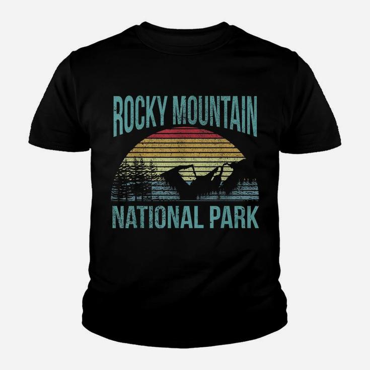 Retro Vintage National Park - Rocky Mountain National Park Youth T-shirt