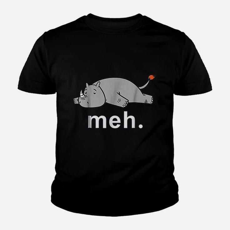 Rhino Meh Funny Internet Meme Youth T-shirt