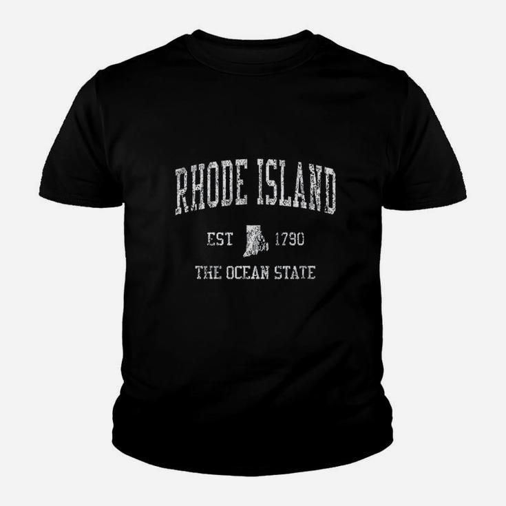Rhode Island Ri Vintage Sports Design Youth T-shirt