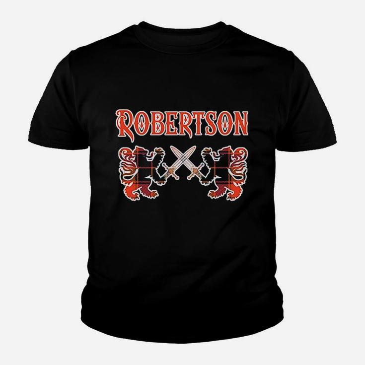 Robertson Scottish Clan Kilt Lion Youth T-shirt