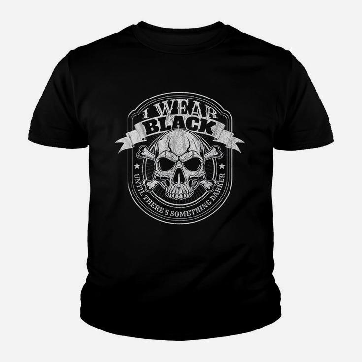 Rock Music Rocker And Heavy Metal Biker Black Youth T-shirt