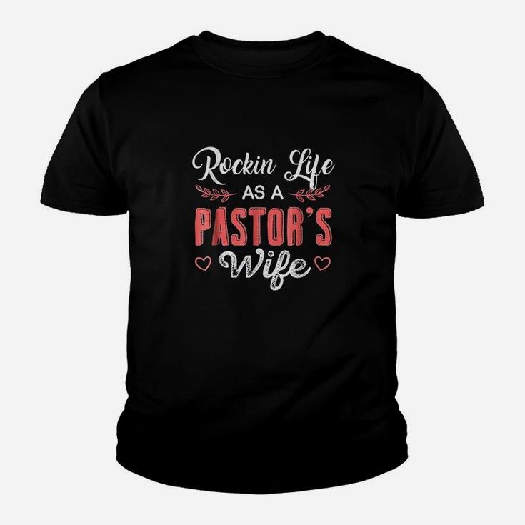 Rockin Life Pastors Wife Appreciation Gift Youth T-shirt