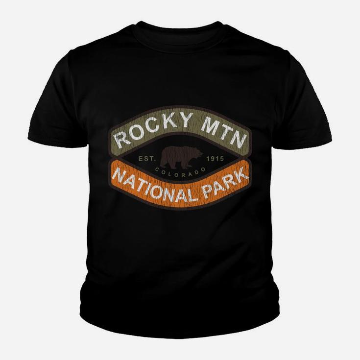 Rocky Mountain National Park Bear Vintage Youth T-shirt