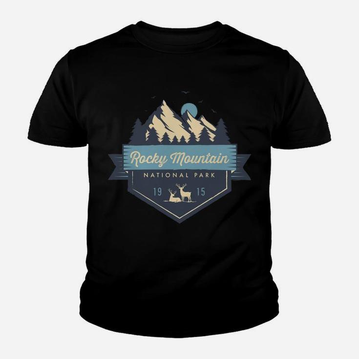 Rocky Mountain National Park Cool Vintage Mountain Youth T-shirt