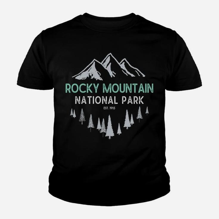 Rocky Mountain Vintage National Park Colorado Souvenir Youth T-shirt