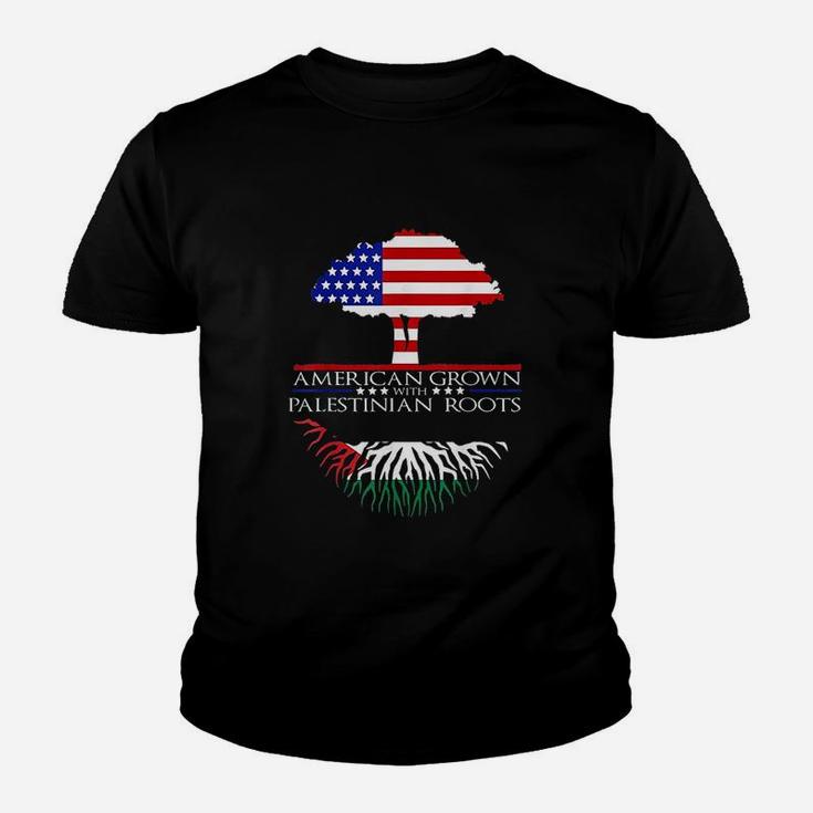 Roots American Grown Tree Flag Usa Youth T-shirt