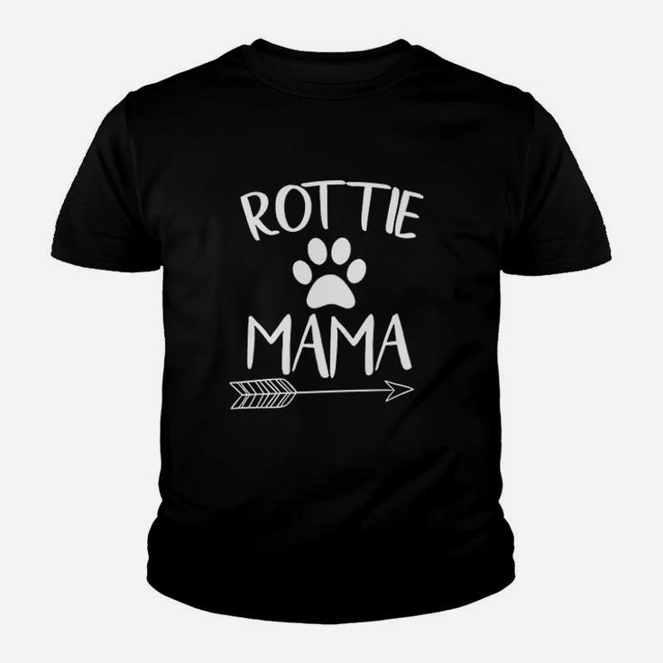 Rottie Mom Rottweiler Dog Mama Cute Women Youth T-shirt