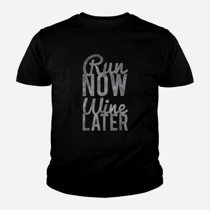 Run Now Wine Later Youth T-shirt