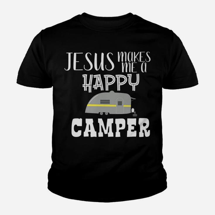 Rv Gift God Jesus Religious Christian Family Camping Camper Youth T-shirt
