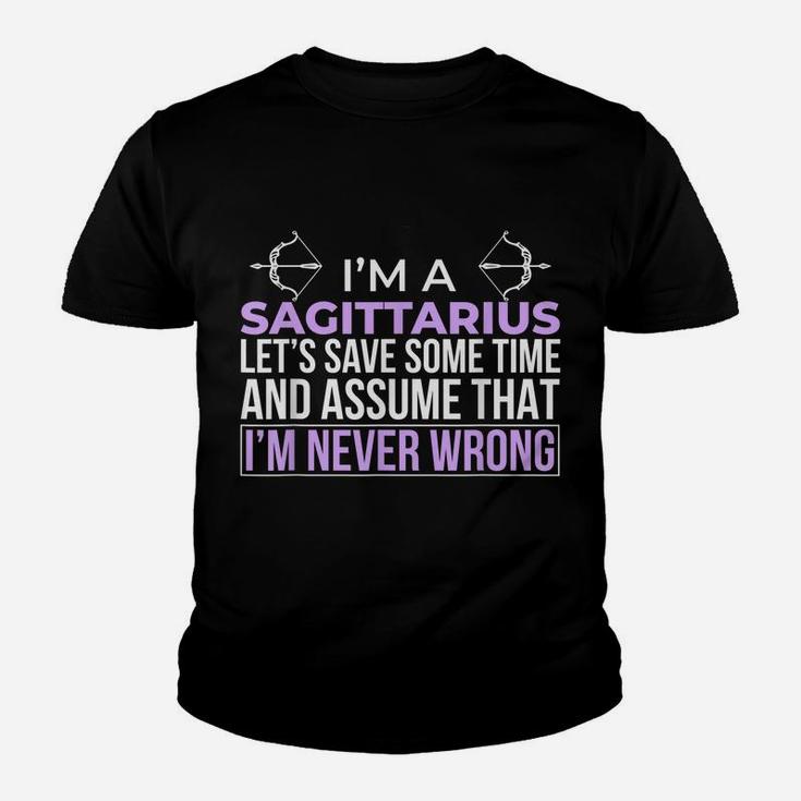 Sagittarius Facts Astrology Quote Horoscope Zodiac Sign Youth T-shirt