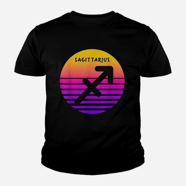 Sagittarius Vintage Sunset  Retro Sagittarius Birthday Youth T-shirt
