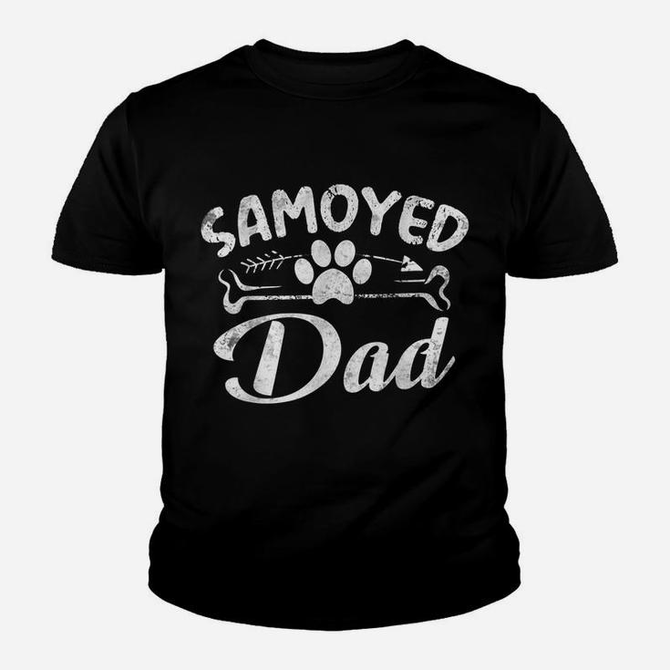 Samoyed Dad Funny Dog Pet Lover Owner Daddy Cool Father Gift Youth T-shirt