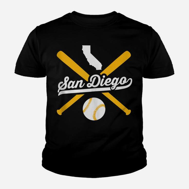 San Diego Baseball Vintage California State Pride Love City Youth T-shirt
