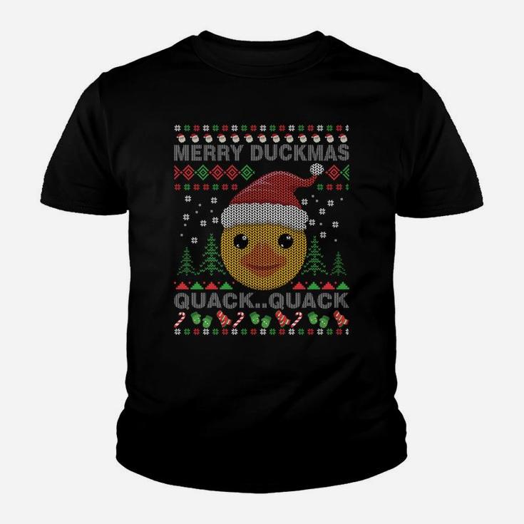 Santa Claus & Rubber Duck Ugly Christmas | Quack Gifts Sweatshirt Youth T-shirt