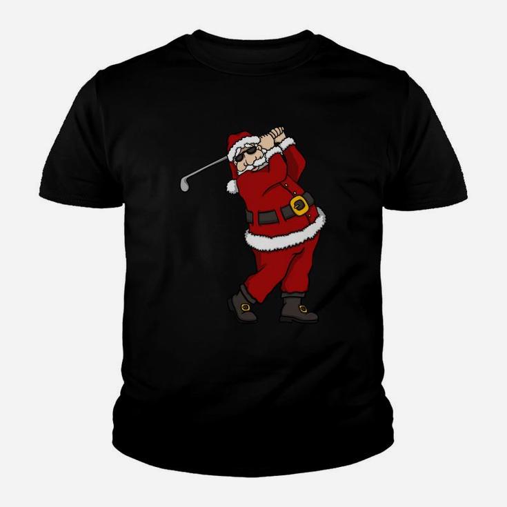 Santa Golf Lovers Merry Christmas Novelty Sweatshirt Youth T-shirt