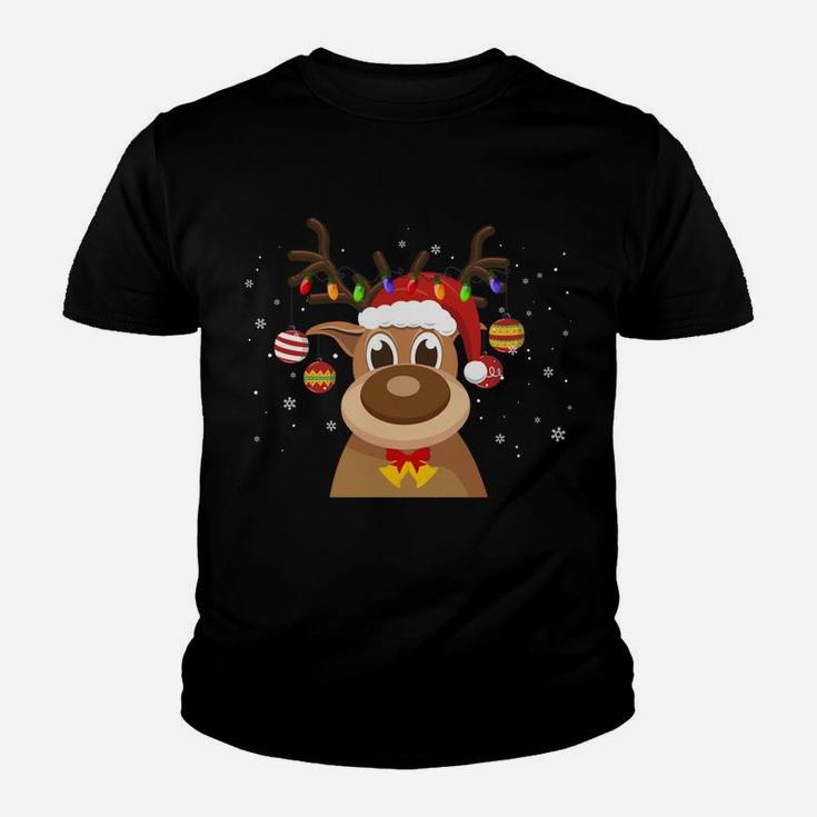 Santa Reindeer Dasher Xmas Group Costume Sweatshirt Youth T-shirt
