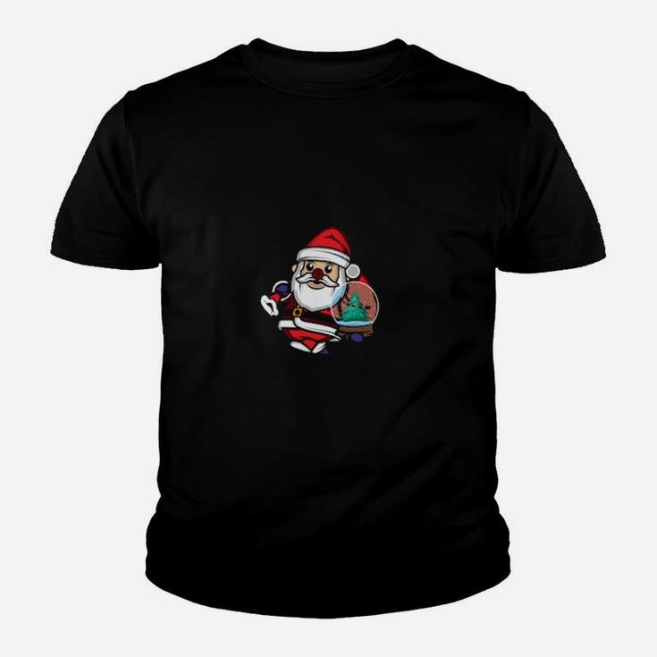 Santa Snow Christmas Decorator Youth T-shirt
