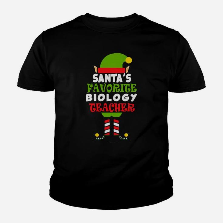 Santa's Favorite Biology Teacher Youth T-shirt