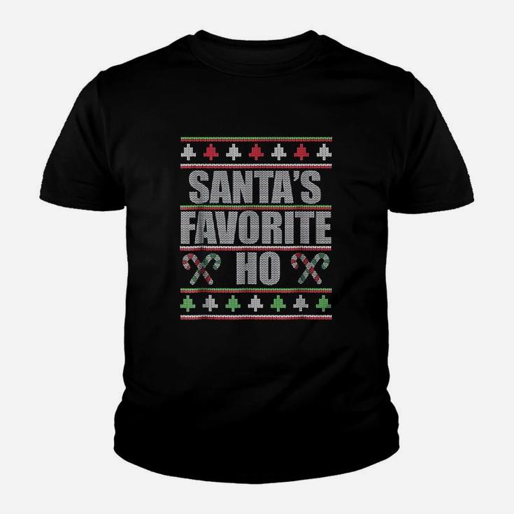 Santas Favorite Ho Ugly Xmas Youth T-shirt