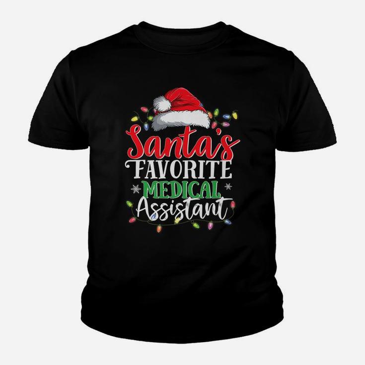 Santa's Favorite Medical Assistant Christmas Funny Gift Idea Youth T-shirt