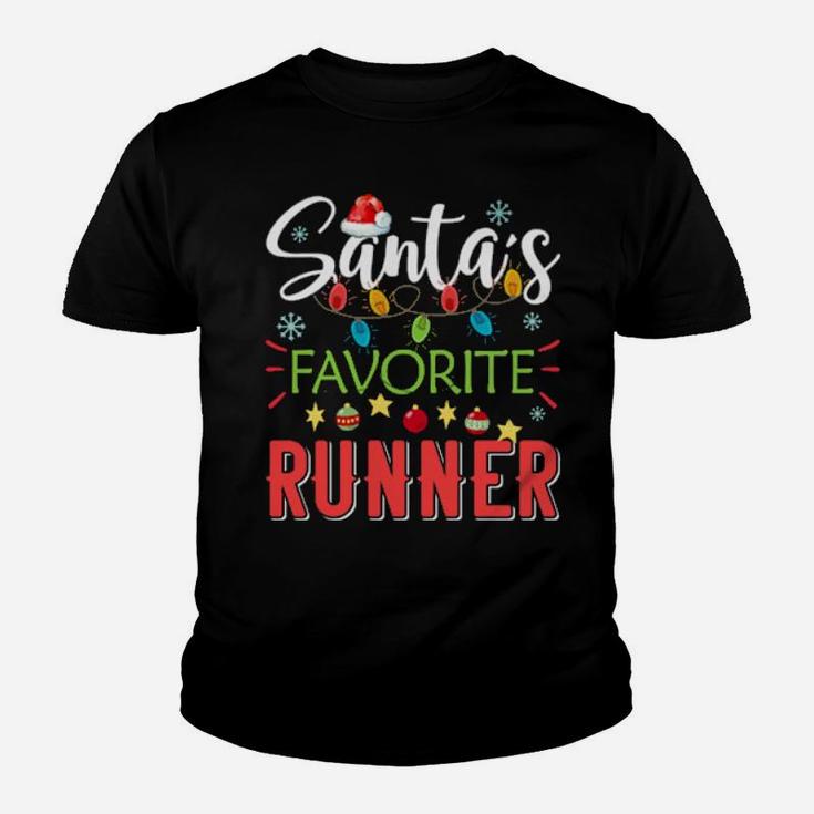 Santa's Favorite Runner Youth T-shirt