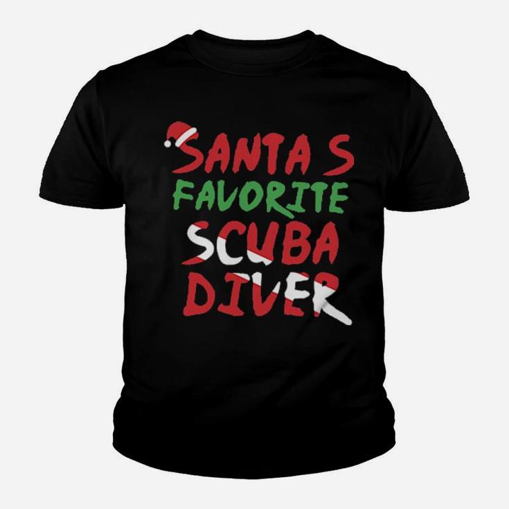 Santa's Favorite Scuba Dive Youth T-shirt