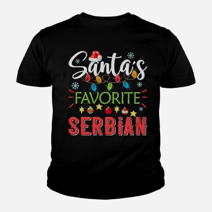 Santa's Favorite Serbian Youth T-shirt