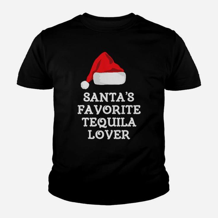 Santa's Favorite Tequila Lover Santa Hat Youth T-shirt