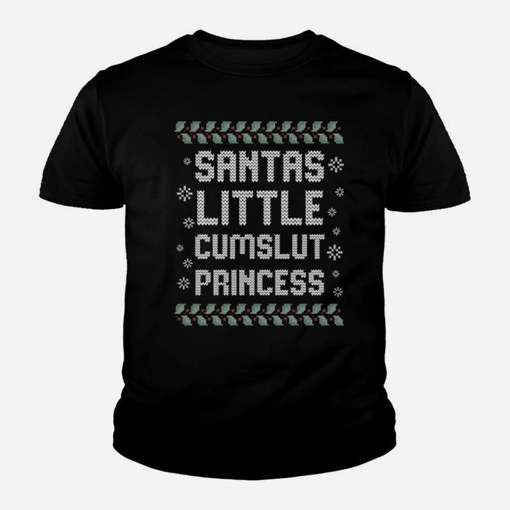 Santa's Little Cumslut Princess Youth T-shirt