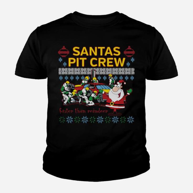 Santas Pit Crew Youth T-shirt