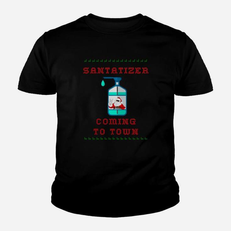 Santatizer Coming To Town Youth T-shirt