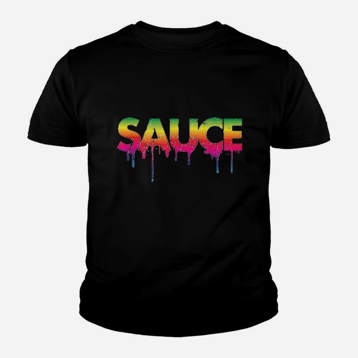 Sauce Melting Trending Dripping Messy Saucy Youth T-shirt