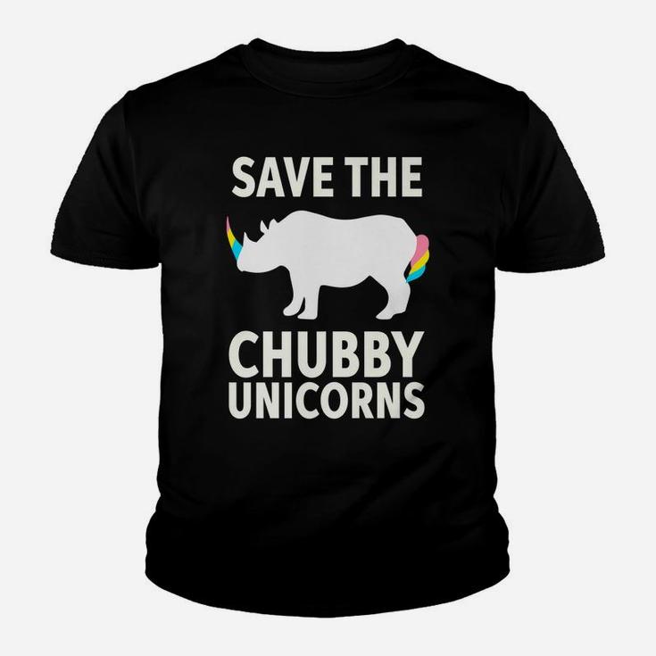 Save The Chubby Unicorns Rhino Activist Youth T-shirt