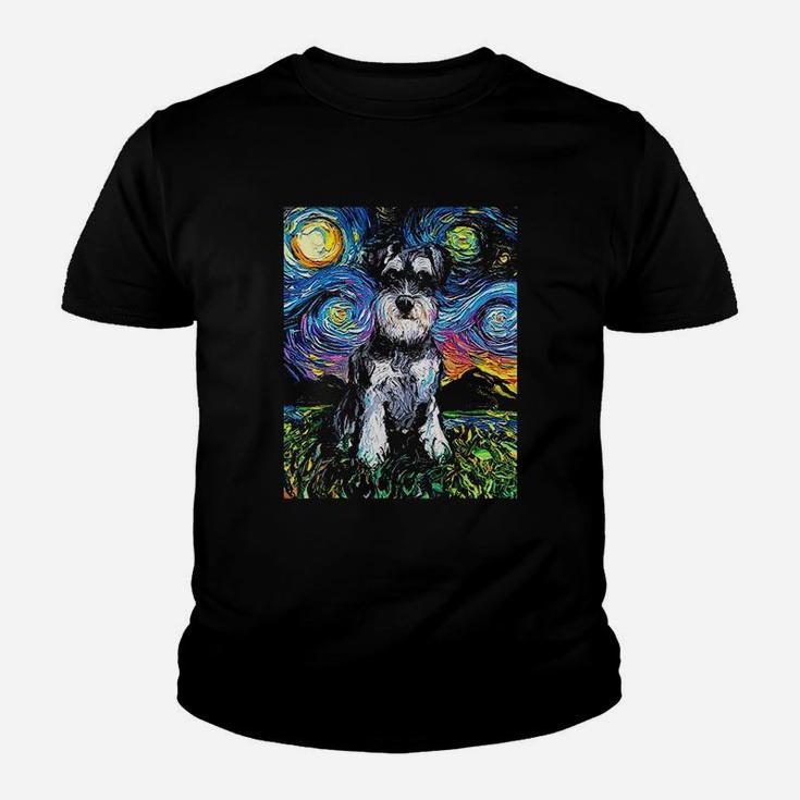 Schnauzer Dog Art Youth T-shirt