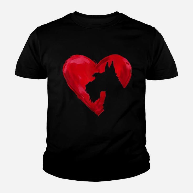 Schnauzer Heart Dog Lover Youth T-shirt