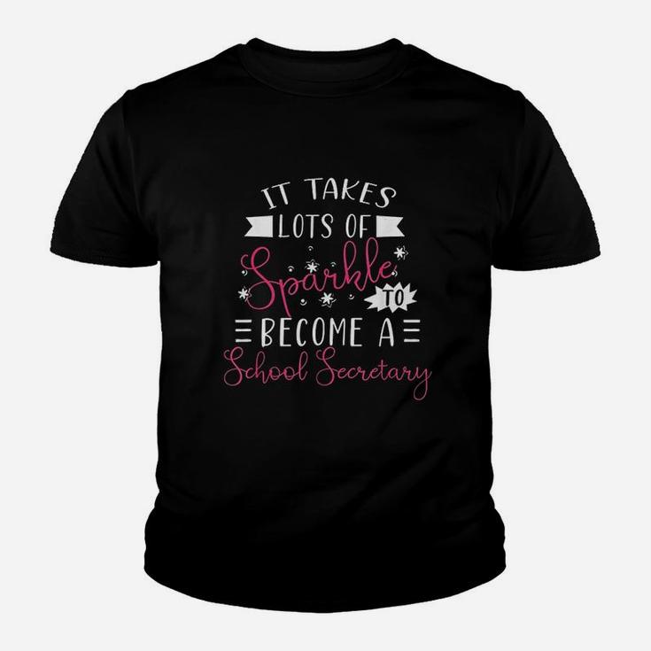 School Secretary Sparkle  Funny Secretaries Day Outfit Gift Youth T-shirt