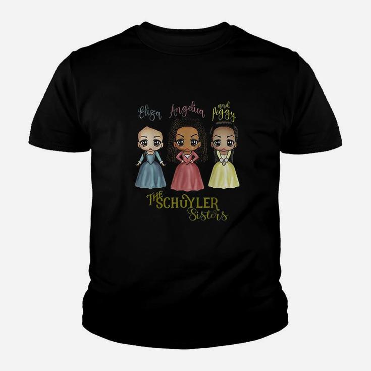 Schuyler Sisters Kawaii Art By Mary Layton Youth T-shirt