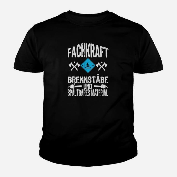 Schwarzes Kinder Tshirt Nuklearthema, Brennstab Fachkraft Design