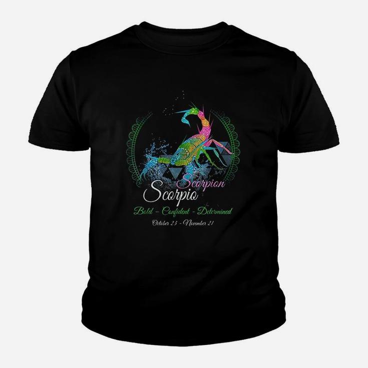 Scorpio Scorpion Star Sign Birthday Gifts Horoscope Youth T-shirt