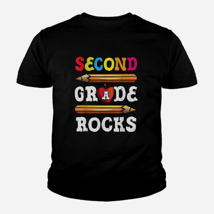 Second Grade Rocks Back To School 2Nd Grade Teacher Youth T-shirt