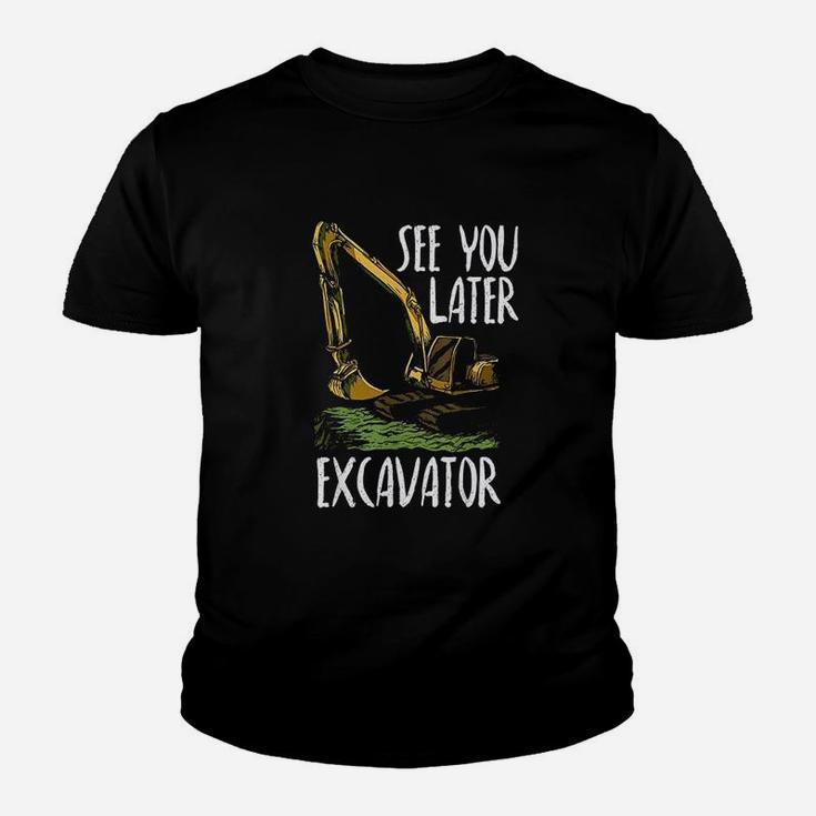 See You Later Excavator Youth T-shirt