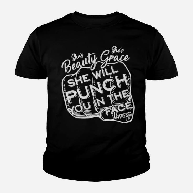 She Will Punch You In The Face Youth T-shirt
