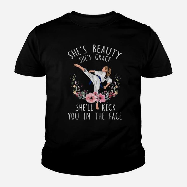 She'll Kick You In The Face Youth T-shirt