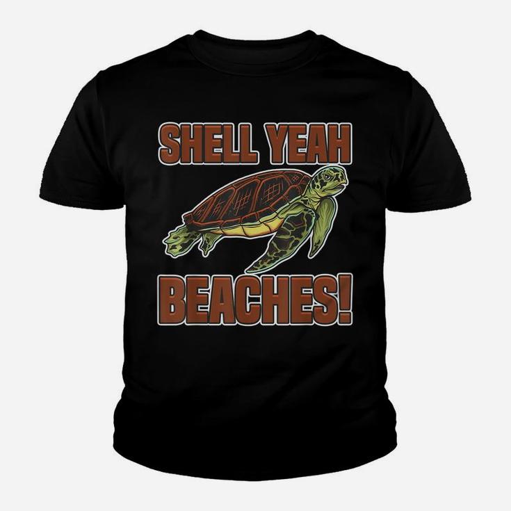 Shell Yeah Cute Turtle Lover Gift Marine Animal Tortoise Sea Youth T-shirt