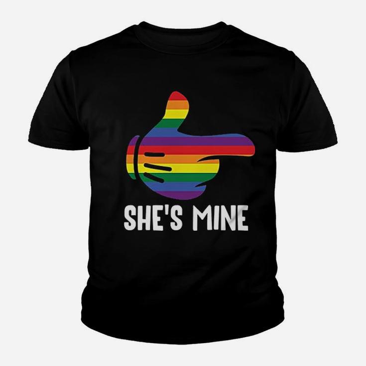 Shes Couple Rainbow Lgbt Pride Matching Funny Youth T-shirt