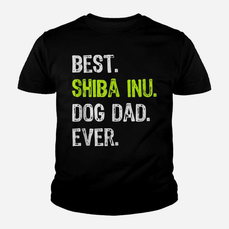 Shiba Inu Dog Dad Fathers Day Dog Lovers Youth T-shirt