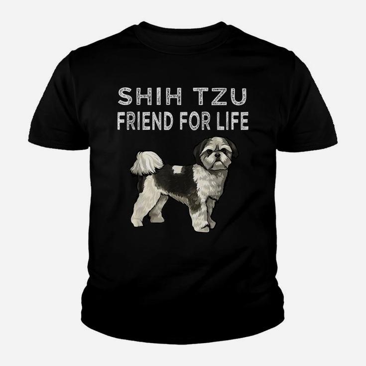 Shih Tzu Friend For Life Dog Friendship Youth T-shirt