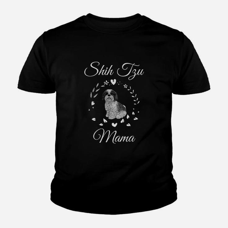 Shih Tzu Mama Funny Dog Lover Mothers Day Youth T-shirt